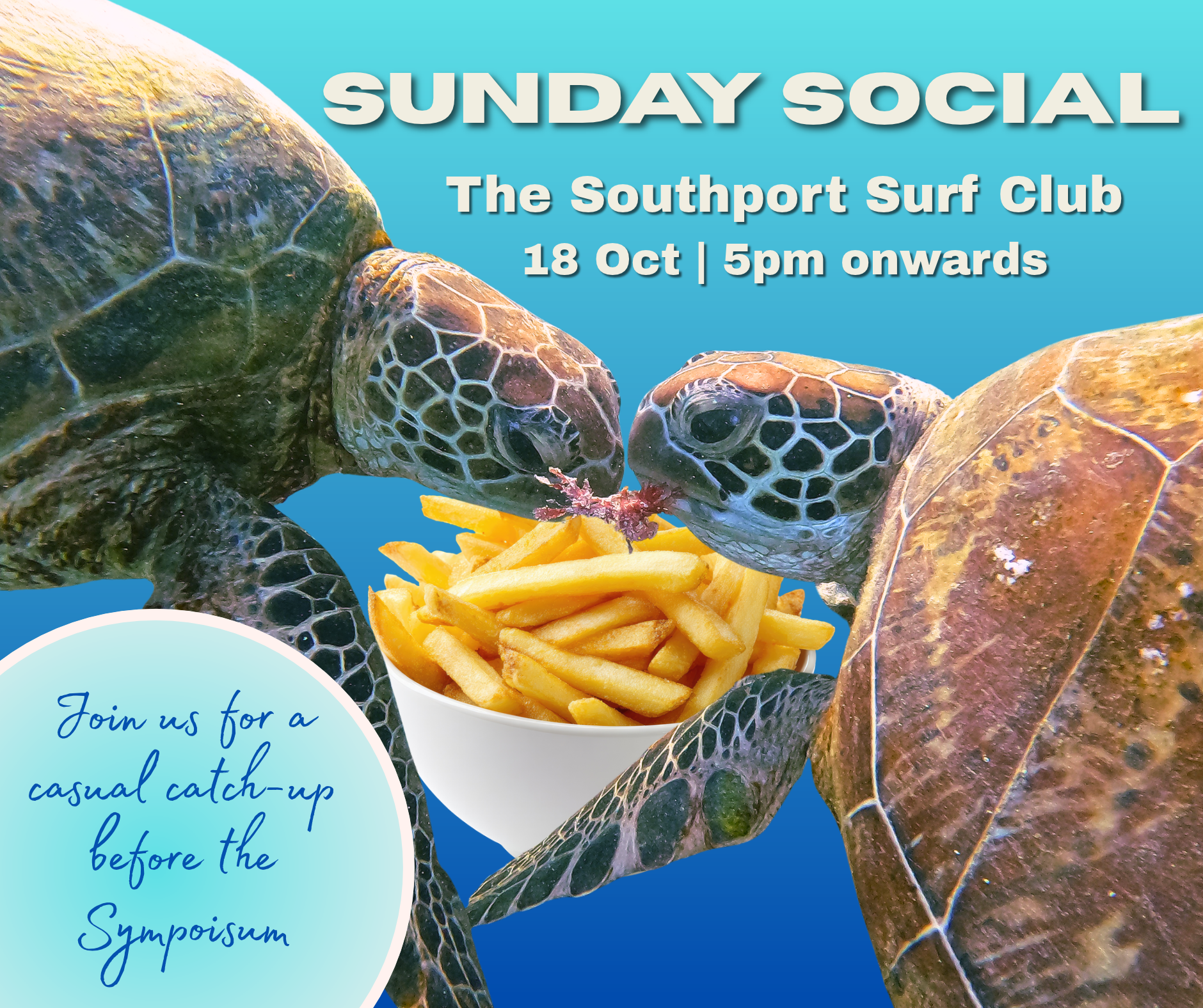 AMTS Sunday Social at the Southport Surf Club, Sunday 18 October from 5 PM onwards